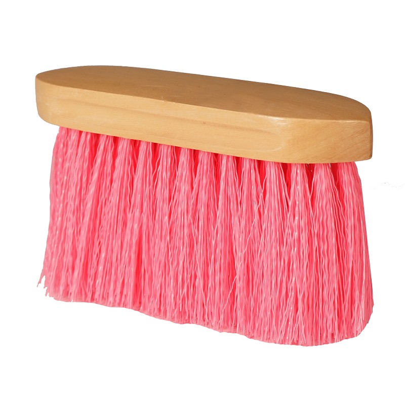 Borstel hout lang hard roze