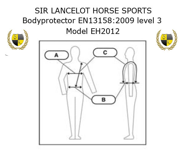 Sir Lancelot 8-point Fit Body Protector Zwart