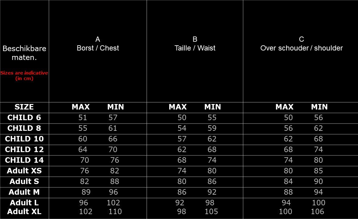 Sir Lancelot 8-point Fit Body Protector Zwart
