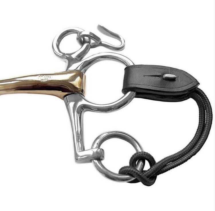 pelhamriepje te bevestigen met aan de grote ring de blinde sluiting staat deze in connectie met de onderste rng door middel van lus